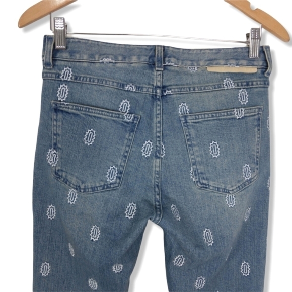 Stella McCartney Boho Embroidered Premium Jeans Size 24 - Picture 5 of 10